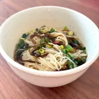 梅もずくオクラそうめん| りさこさん