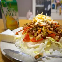 タコライスではなく…納豆ご飯です|あやさん