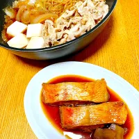 切り落とし金目鯛の煮つけ
肉豆腐はフライパンごと| naoさん