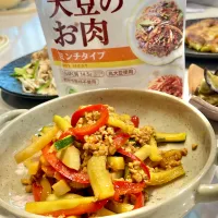大豆ミートチンジャオロース風| ぎんさん