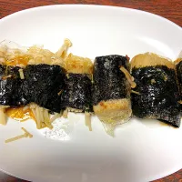 エノキ茸バター醤油炒め|ネコさん
