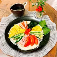 レインボーサマカラー素麺|ショコラさん