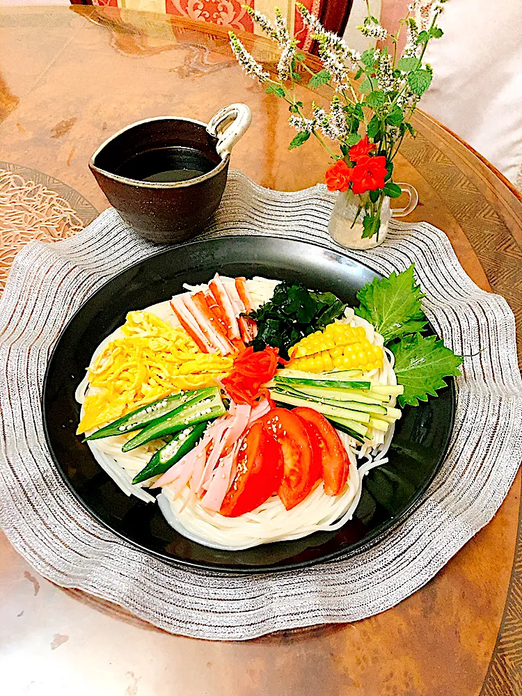 レインボーサマカラー素麺|ショコラさん