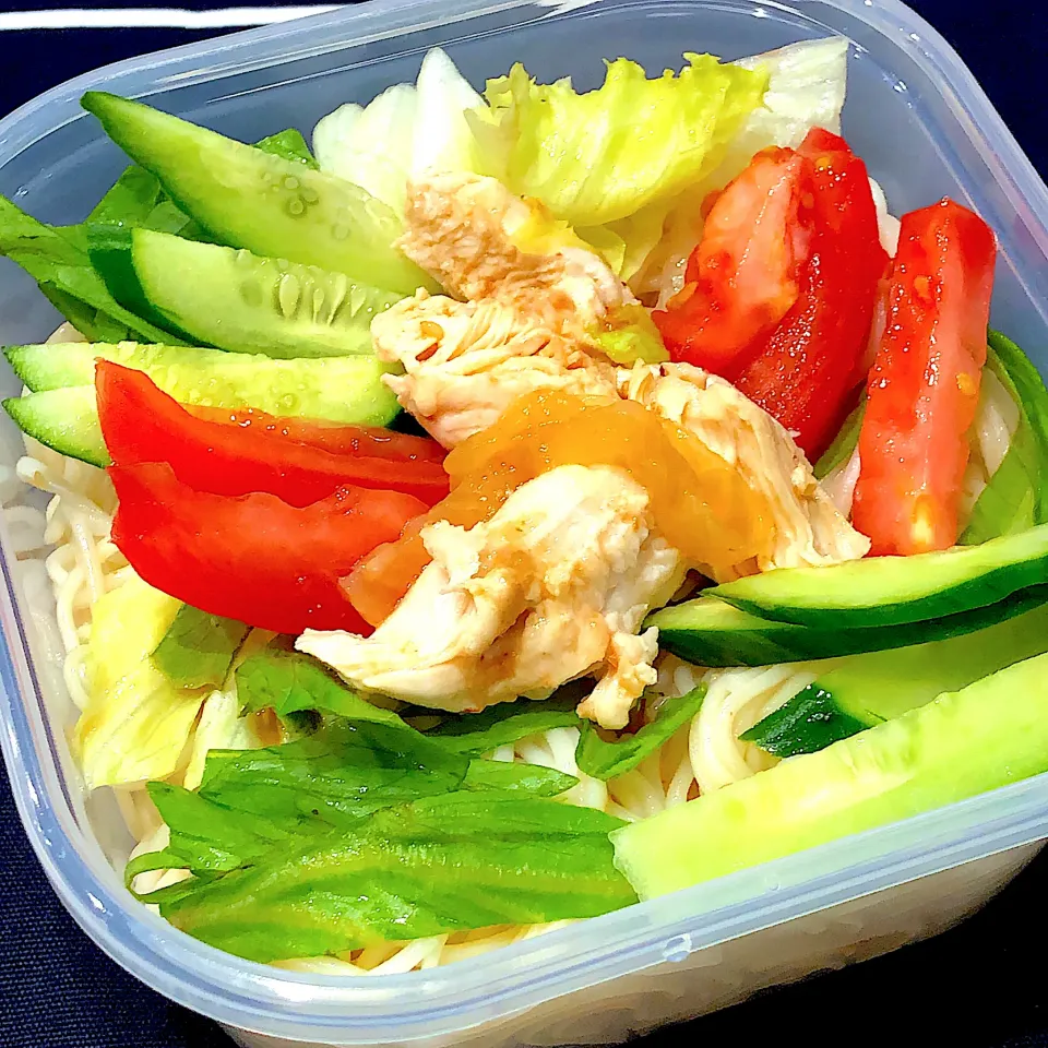 棒棒鶏ひやむぎ和え麺|きらきらさん