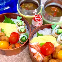 今日の夫婦弁⁽⁽ ◟(灬 ˊωˋ 灬)◞ ⁾⁾💕|桃実さん