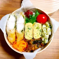 🙂ささみチーズ大葉春巻き弁当🙂|Laniさん