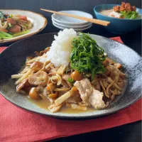 なめこ&長いも入り☆さっぱり生姜焼き|スイーツポテトさん