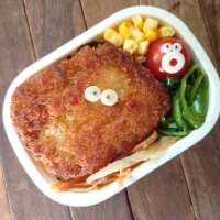 漢の…次女用🍱白身魚フライの海苔弁当|ᵏᵒᵘさん