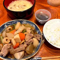 家で晩ごはん😋|すかラインさん