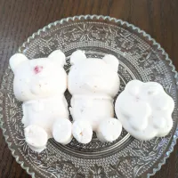 息子と苺のババロア作り🍓