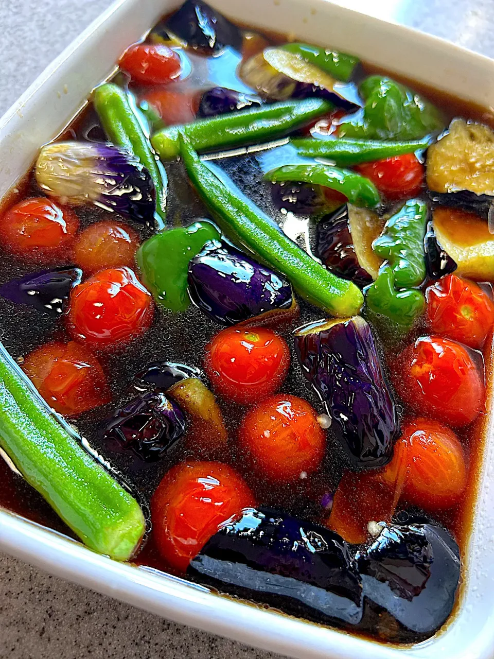 夏野菜の揚げ浸し✨|てんてんさん