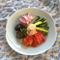 冷やし中華風そうめん