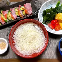 素麺とハマチのカルパッチョ| hiroyoさん
