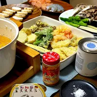 華金だよ！おいしさのみちひらくyoukiの世界バルIN JAPAN🇯🇵卓上天ぷらで天ぷら居酒屋ごっこしました😆