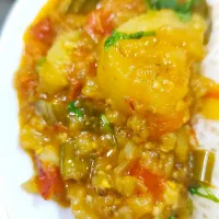 aubergine potato mash|hinaさん