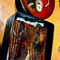 #夕飯　自宅でうな重、永谷園のお吸いもの|ms903さん