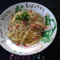 シラスとウインナーのパスタ✨|cocco+さん