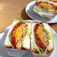 今朝はサンドイッチ|こどもおやじさん