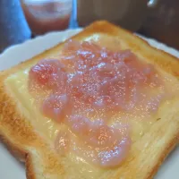 ミルクプリンになり損ねた餡ジャムトースト|macchinaさん