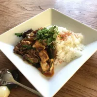 「 麻辣ごはん」🌶️🌶️🌶️
豆腐と茄子のハイブリッド
ラー油と花椒もタップリ効かせて
真夏の昼ごはん|ばくあんしゃさん
