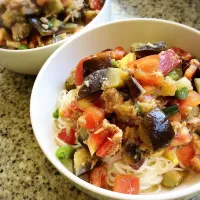 茄子トマト&シーチキンの簡単素麺🌻|ヨウコさん