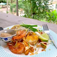 Prawn Pad Thai (ผัดไทยกุ้งสด)|ple💕さん