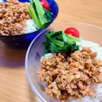 大豆ミートの肉味噌でそうめん| ごはんきろくさん