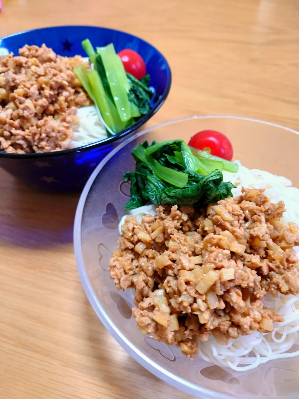大豆ミートの肉味噌でそうめん|ごはんきろくさん