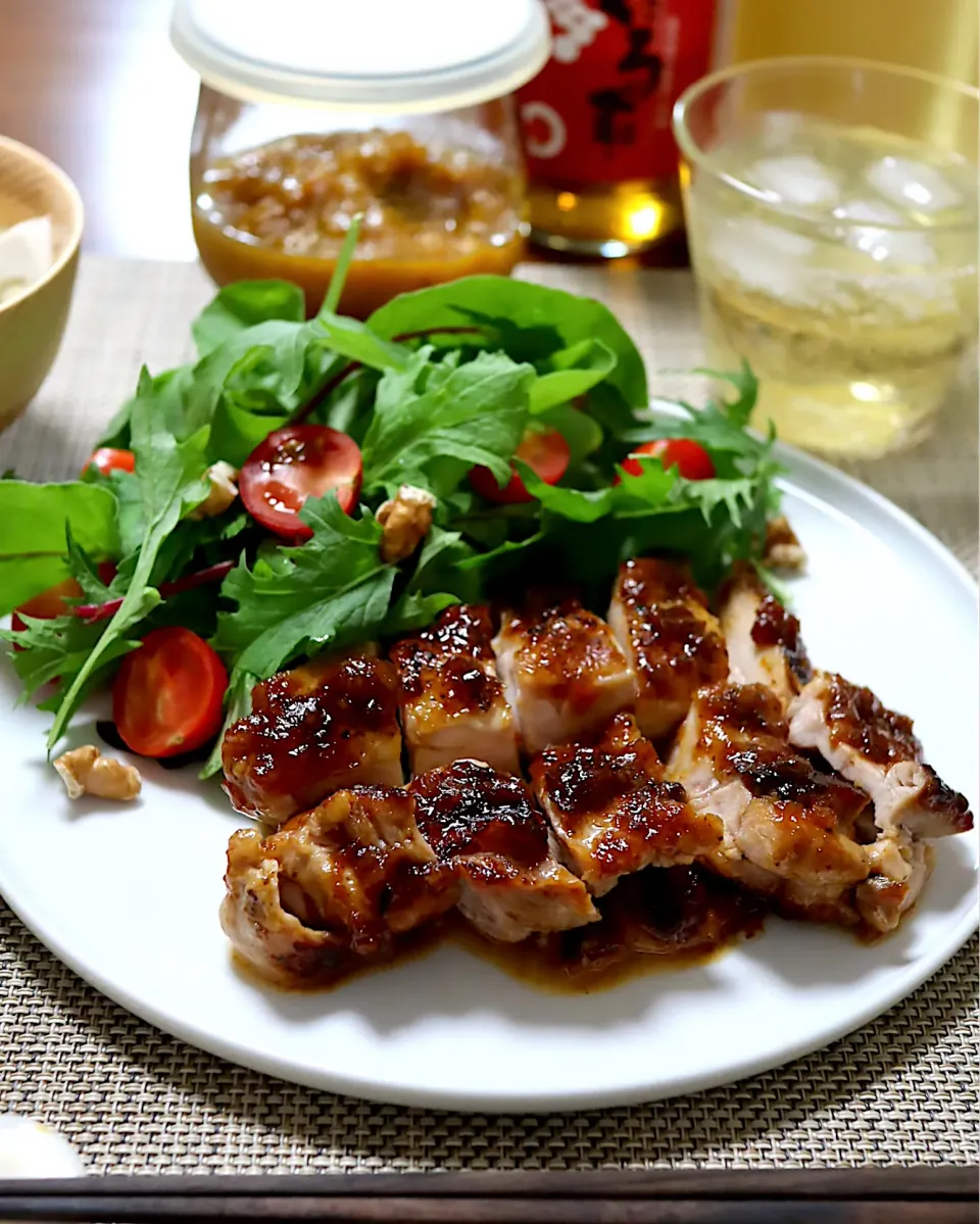 かおるさんの料理 鶏の黒酢梅ジャム照り焼き|かおるさん