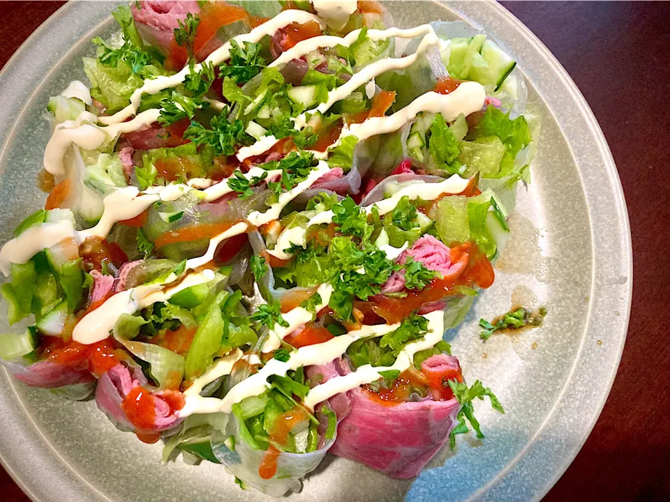 ローストビーフの生春巻🐃|こじまるさん