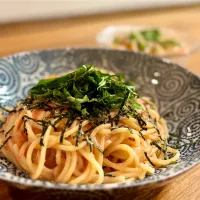 めんたいカルボナーラ|ふくすけ食堂さん