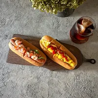 サルサドッグ&スクランブルドッグ朝ごはん| mihooobuuさん