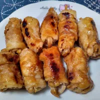 エノキの豚肉巻|よっちびやばんぶーさん