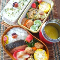 昨日の娘とばぁばの弁当🐟️|まめころさん