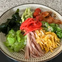 7/26 夕食 具だくさん冷やし中華|kittykittyさん