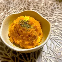 材料3つで作れちゃう絶品カボチャサラダです！|れれれさん