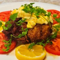 #鶏肉の唐揚げタルタルソース添え| 金井義則さん