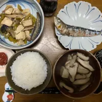 夕食　イワシの塩焼き|ATさん