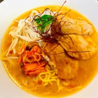 ✩.*˚キムチ豚カルビ味噌ラーメン