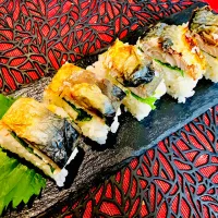 ✩.*˚焼き鯖押し寿司| ゆきえもんさん