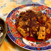 麻婆豆腐&ざるうどん