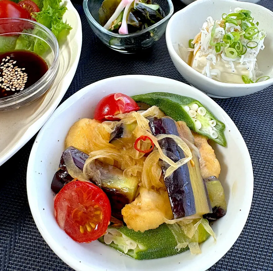 鶏ささみと夏野菜の南蛮漬け|ナツ1224さん