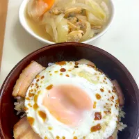 焼豚玉子飯献立| besさん