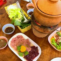 Traditional Thai Hot Pot aka Chim Chum on Sunday Evening 🤤🥓🥩🥬🥢|An'leeさん