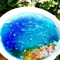 食べる海！？🌊海みたいなゼリー🪼| あやめもちもちさん