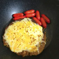 マルコメさんくれた大豆ミートと粒味噌で作ったチーズハンバーグ| 時雨さん