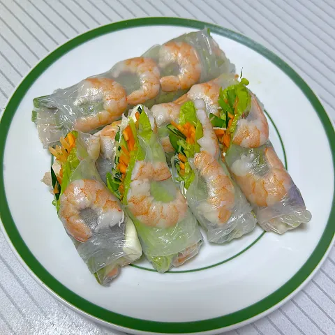 「ライスペーパー」を使ってみたSnapdishの料理・レシピ写真:生春巻き