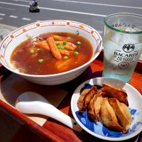 天津飯と揚げ餃子|Kさん
