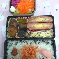 🍀2025/0728(月)チーズハンバーグ弁当|ともちんさん