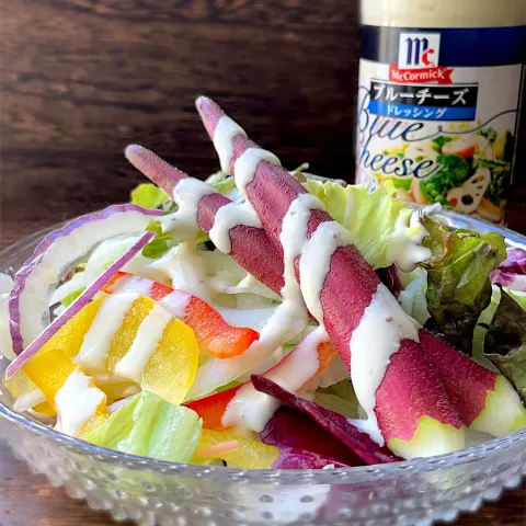 「ＭＣ　ブルーチーズドレッシング」を使ってみたSnapdishの料理・レシピ写真:ブルーチーズドレッシングサラダ